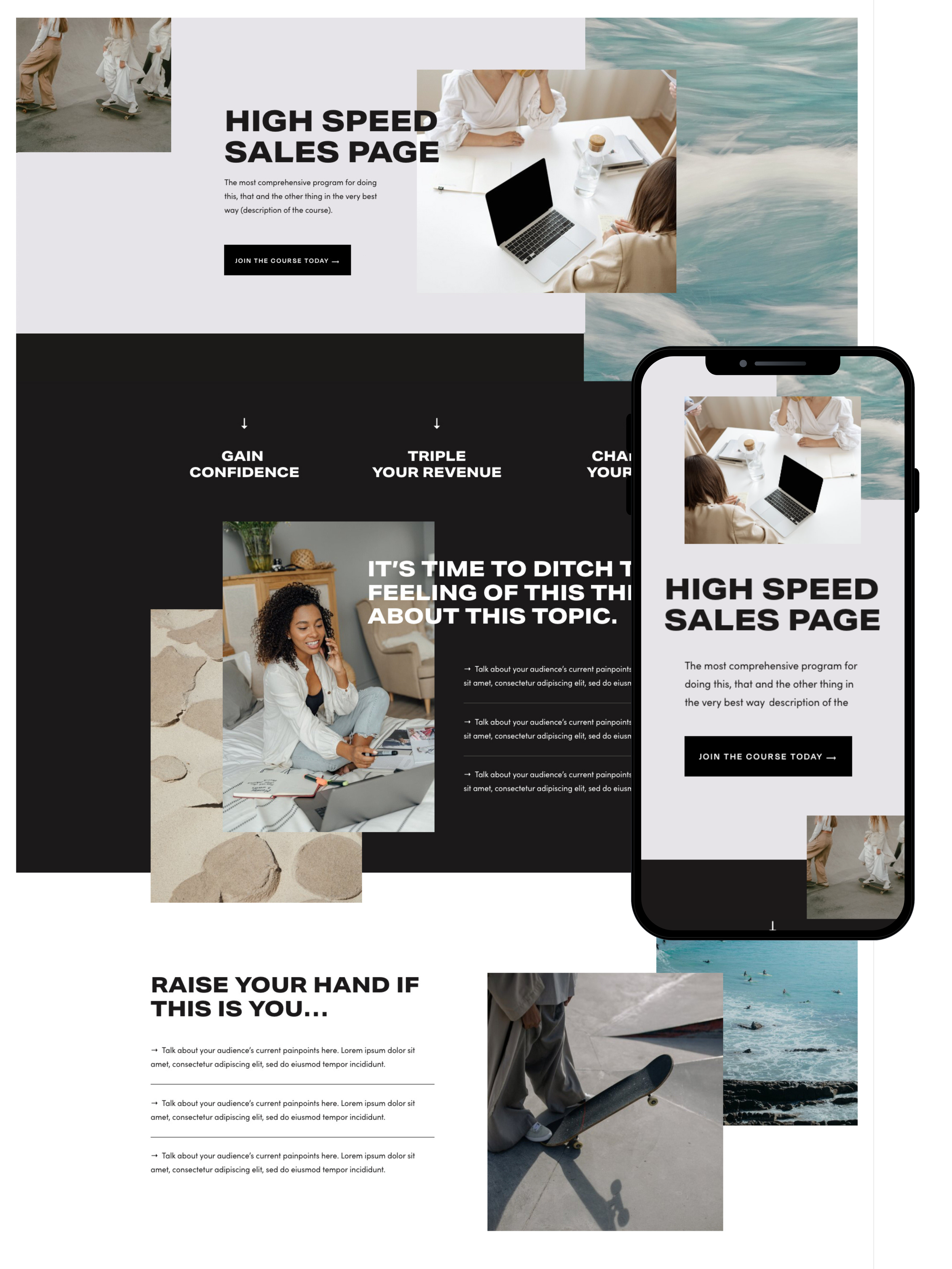 Sales Page Design | Elite Launch Design - Create in Lahore for Higher Conversions