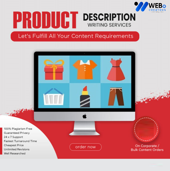 Product Description Writing Services | Best Digital Marketing Agency | Web Design in Lahore for online stores