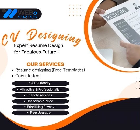 Resume and CV Design Services | Modern curriculum vitae in Lahore